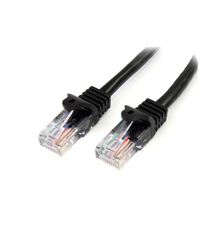 StarTech.com 45PAT10MBK cabluri de rețea 10 m Cat5e U/UTP (UTP) Negru