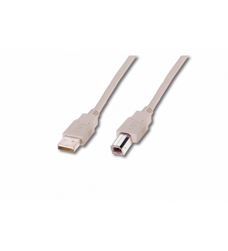 DIGITUS USB connection cable, type A - B M/M, 1.8m, USB 2.0 suitable, be