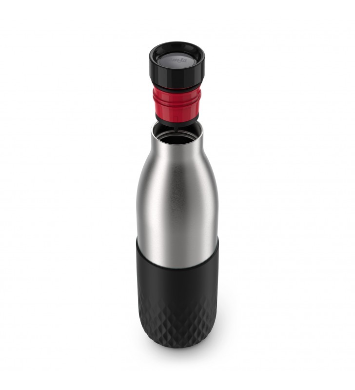 EMSA Bludrop Sleeve N3111100 sticle pentru băuturi Utilizare zilnică 700 ml Din oţel inoxidabil Negru, Din oţel inoxidabil