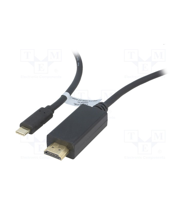 LOGILINK UA0330 LOGILINK - USB 3.2 Gen 1x1 USB-C™ M to HDMI 2.0 Cable, 3m