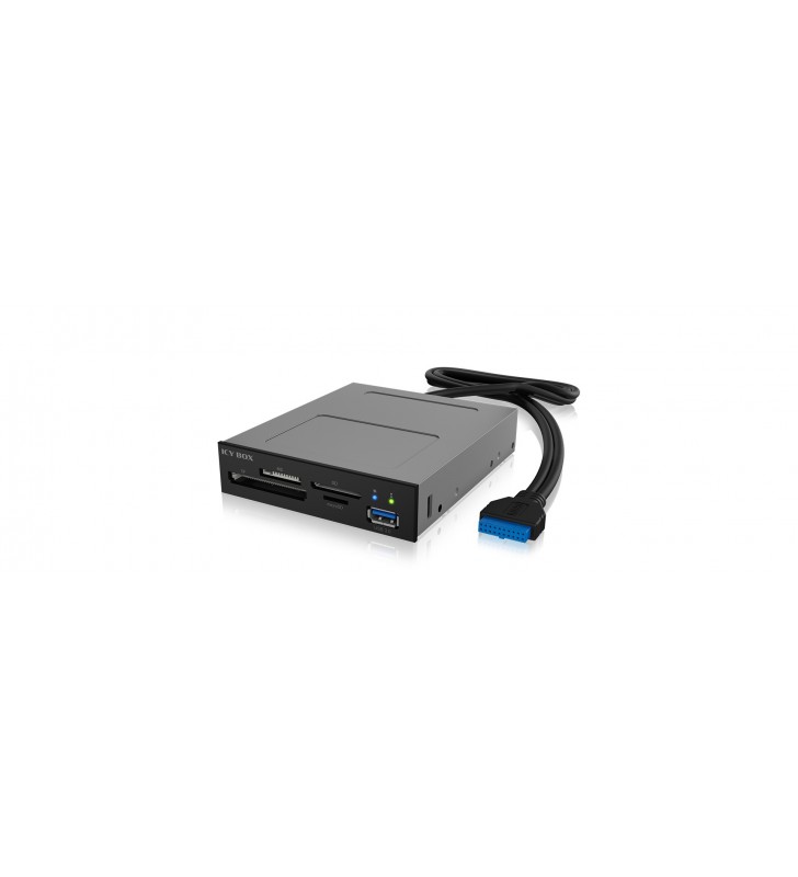ICY BOX IB-872-i3 cititoare de carduri USB Intern Negru