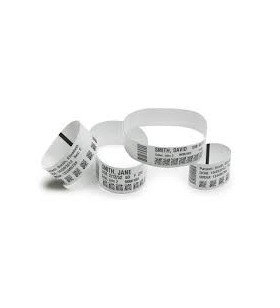 Wristband, Synthetic, 0.75x11in (19.1x279.4mm) DT, Z-Band Ultra Soft, Coated, Permanent Adhesive, cartridge