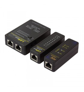 Set testare cablu retea, RJ45 / RJ11, with POE finder, Logilink "WZ0015P"
