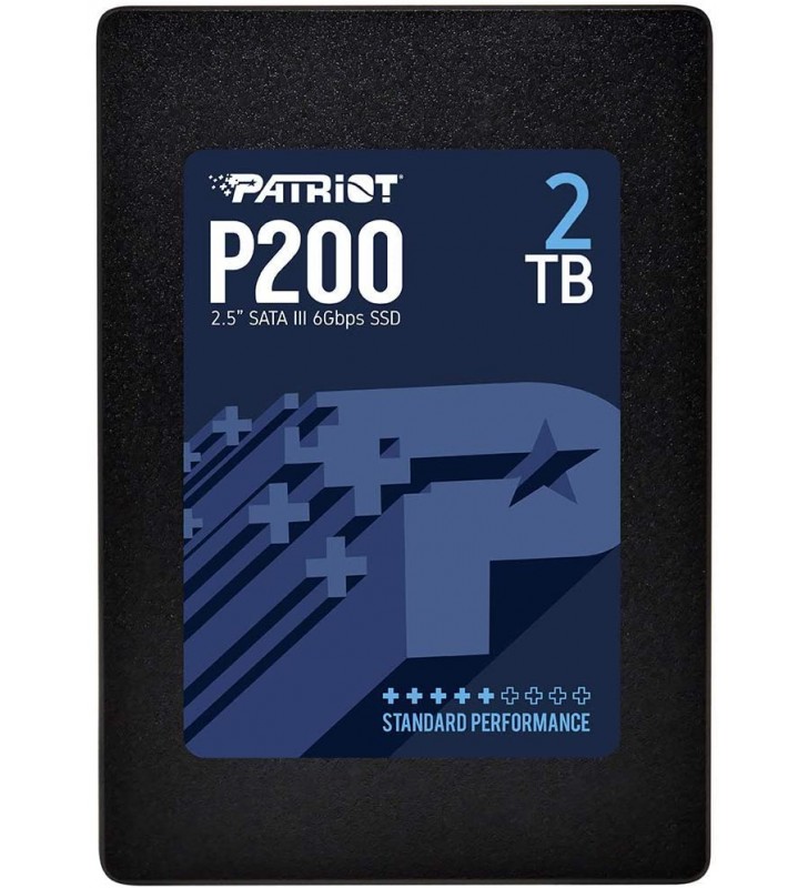 PATRIOT P200S2TB25 Patriot SSD 2TB P200 2.5 SATA III 6Gb/s, R/W 530/460 MB/s