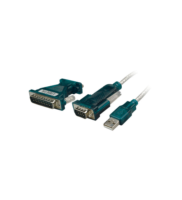 LOGILINK UA0042A LOGILINK - Adaptor USB 2.0 la Serial 9-pin 25 cu cablu 1.2 m, WINDOWS 8