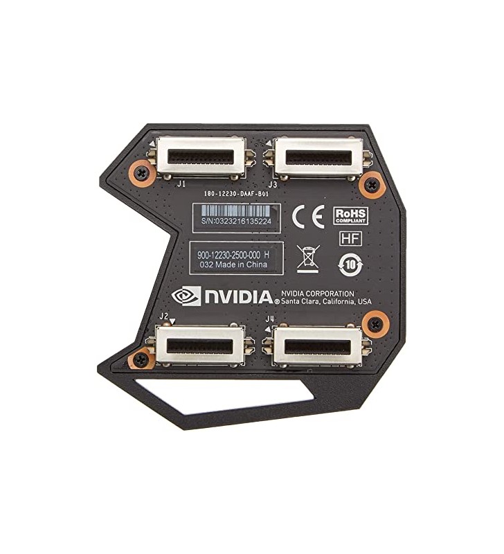 NVIDIA 900 – 12230 2500 GeForce GTX SLI Bridge HB 2 Slot Black/Silver/Green