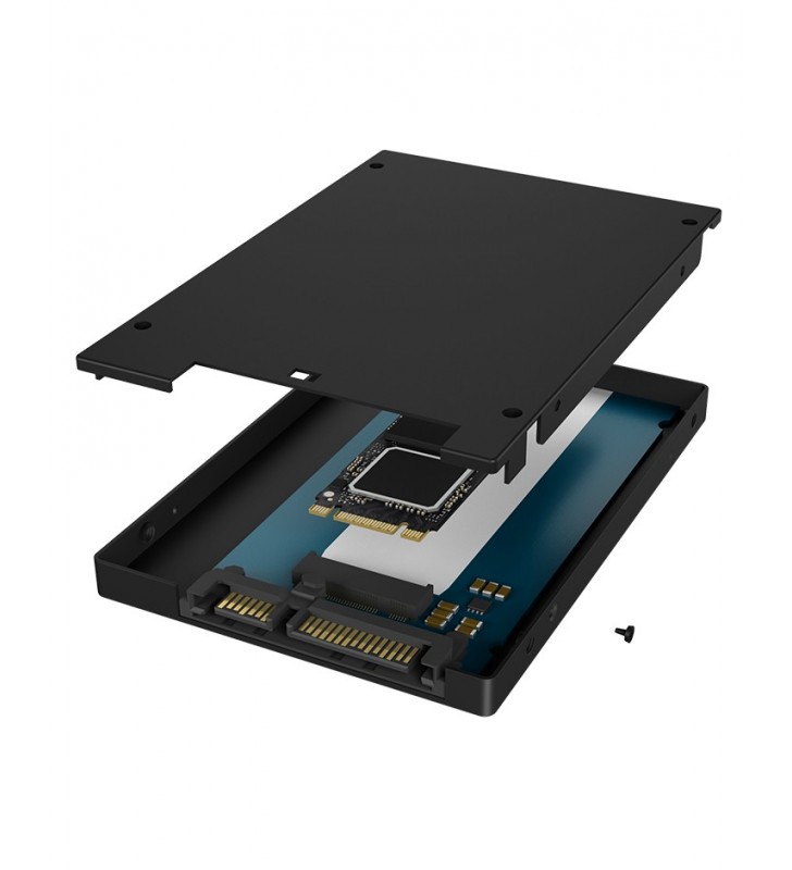 ICY BOX IB-M2S253 Carcasă SSD Negru M.2