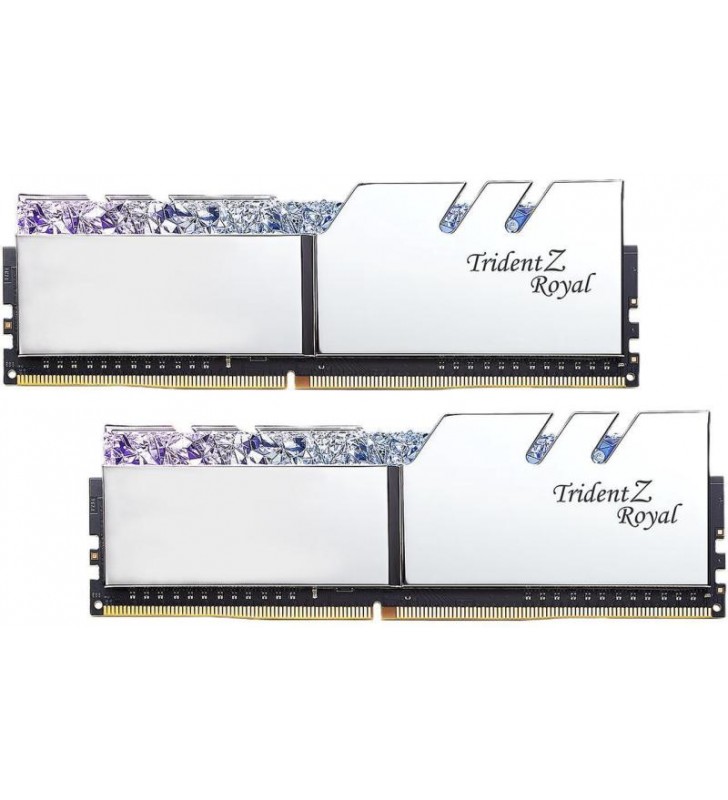 G.Skill Trident Z Royal DDR4 16GB (2x8GB) 3200MHz CL16 1.35V XMP 2.0 Silver