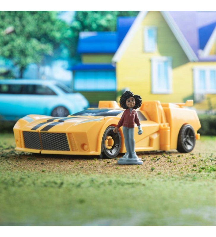 Transformers Toys EarthSpark Spin Changer Bumblebee with Mo Malto
