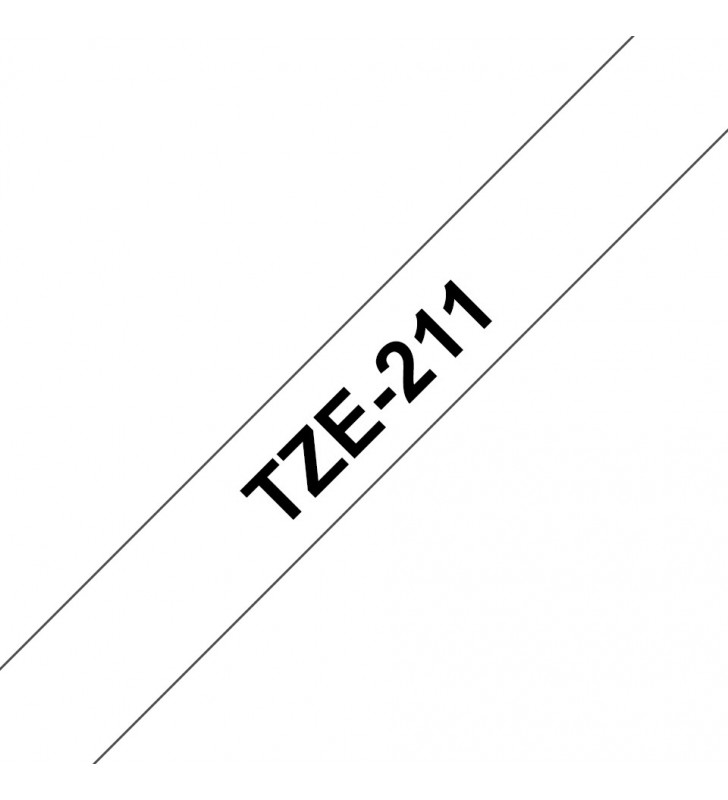 Brother TZe211 benzi pentru etichete Negru pe alb TZe