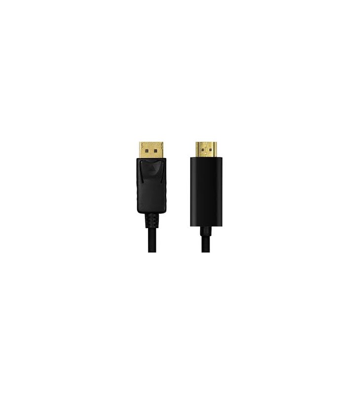 LOGILINK CV0126 LOGILINK - DisplayPort cable, DP 1.2 to HDMI 1.4, black, 1m