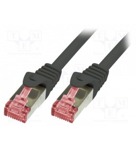LOGILINK CQ2023S LOGILINK - Patchcord Cablu Cat.6 S/FTP PIMF PrimeLine 0,5m, negru