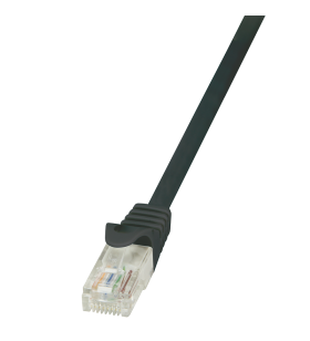 LOGILINK CP2023U LOGILINK - Cablu Patchcord CAT6 U/UTP EconLine 0,5m negru