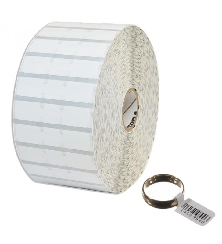 Label, Polypropylene, 2.2x0.5in (55.9x12.7mm) DT, 8000D Jewelry, Coated, Permanent Adhesive, 1in (25.4mm) core, 3510/roll, 6/bo