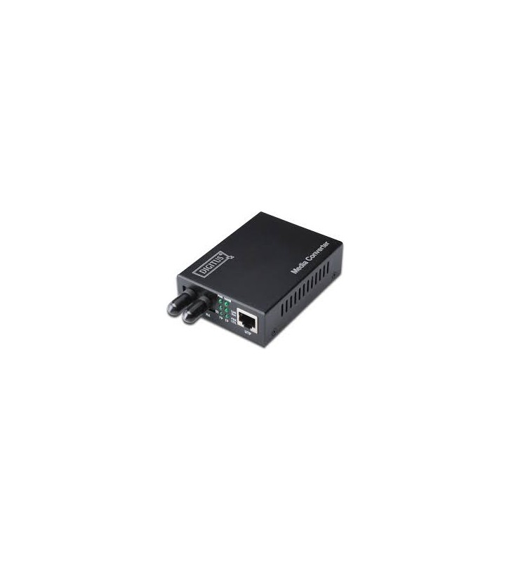 Gigabit Ethernet Media Converter, Multimode ST connector, 850nm, up to 2 km