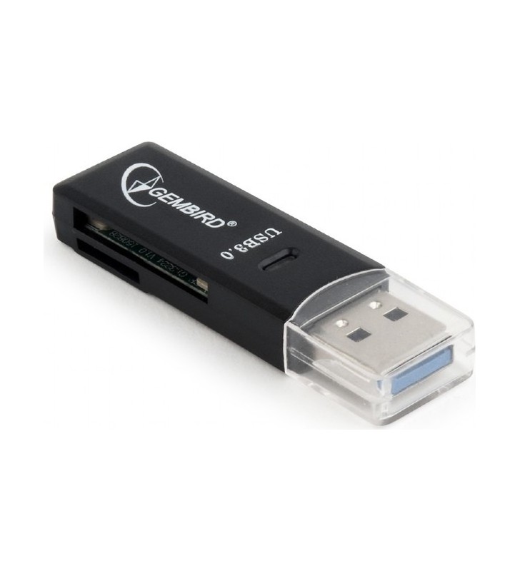 CARD READER extern GEMBIRD, USB 3.0, pentru SD, compact, blister, black "UHB-CR3-01"