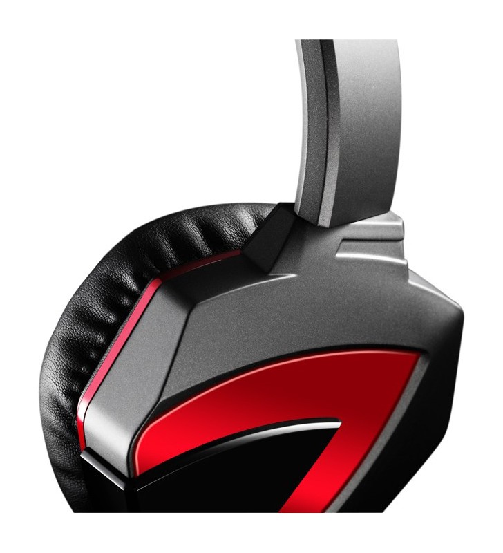 CASTI A4Tech. Bloody gaming, cu microfon, control volum pe casca, design futurist, black &amp red"G500" (include timbru verde