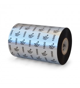 Wax Ribbon, 110mmx450m,1600 Economy Wax, 25mm core