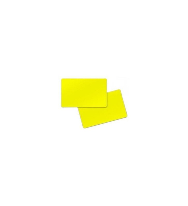 Zebra color PVC card - yellow, 30 mil (500 cards)