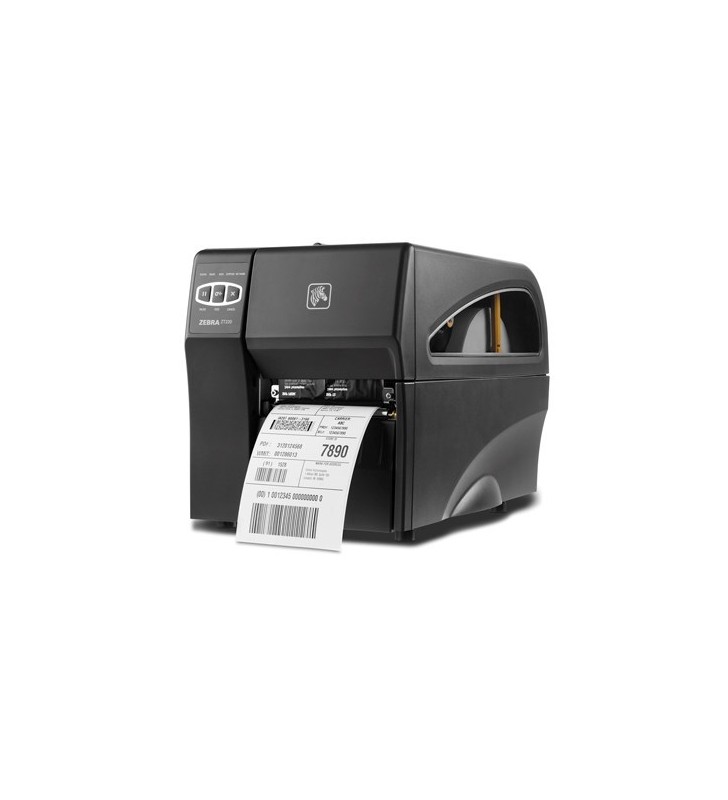 DT Printer ZT220 203 dpi, Euro and UK cord, Serial, USB, Int 10/100