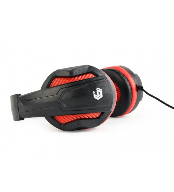 Gaming headset with volume control, matte black "GHS-03"