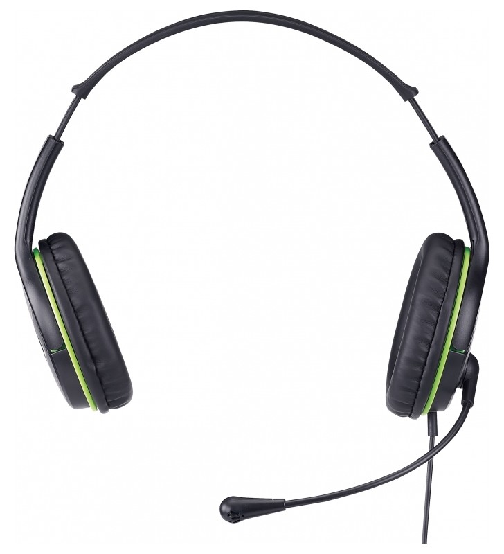 CASTI GENIUS cu microfon "HS-400A", control volum pe fir, ajustabile, black "31710169100" (include timbru verde 0.1 lei)