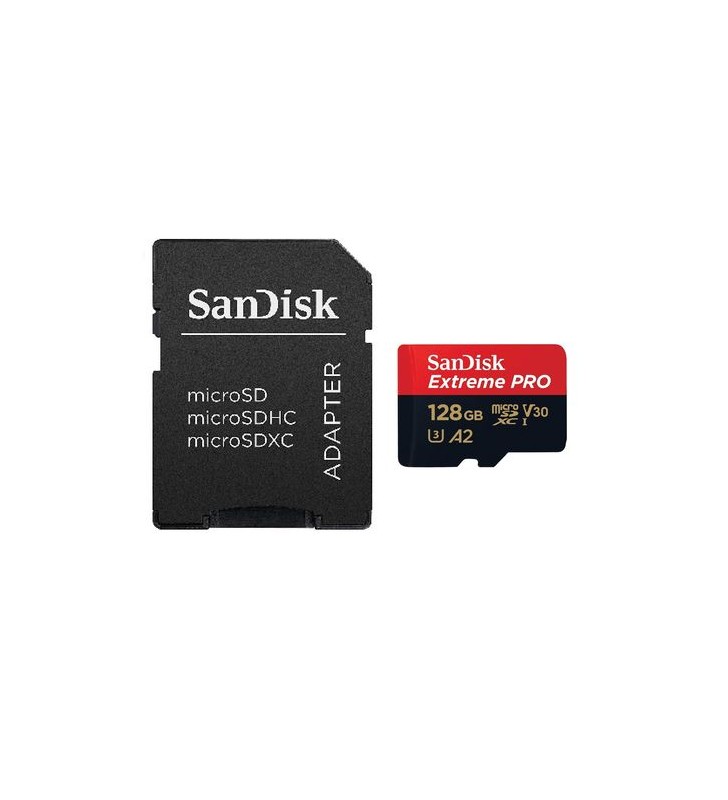 SANDISK SDSQXCY-128G-GN6MA SANDISK EXTREME PRO microSDXC 128GB 170/90 MB/s A2 C10 V30 UHS-I U3