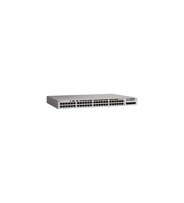 Cisco Catalyst 9200L - Network Essentials - switch - L3 - managed - 48 x 10/100/1000 (PoE+) + 4 x 10 Gigabit SFP+ - rack-mountable - PoE+