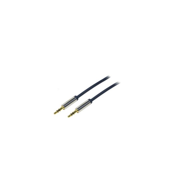 LOGILINK CA11050 LOGILINK - Cablu audio 3,5 m/m 90° 0,5m albastru