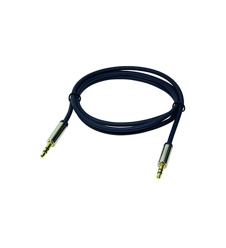 LOGILINK CA11050 LOGILINK - Cablu audio 3,5 m/m 90° 0,5m albastru