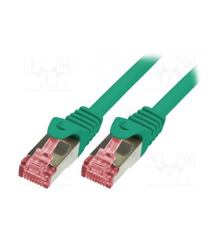 LOGILINK CQ2025S LOGILINK - Patchcord Cablu Cat.6 S/FTP PIMF PrimeLine 0,5m, verde