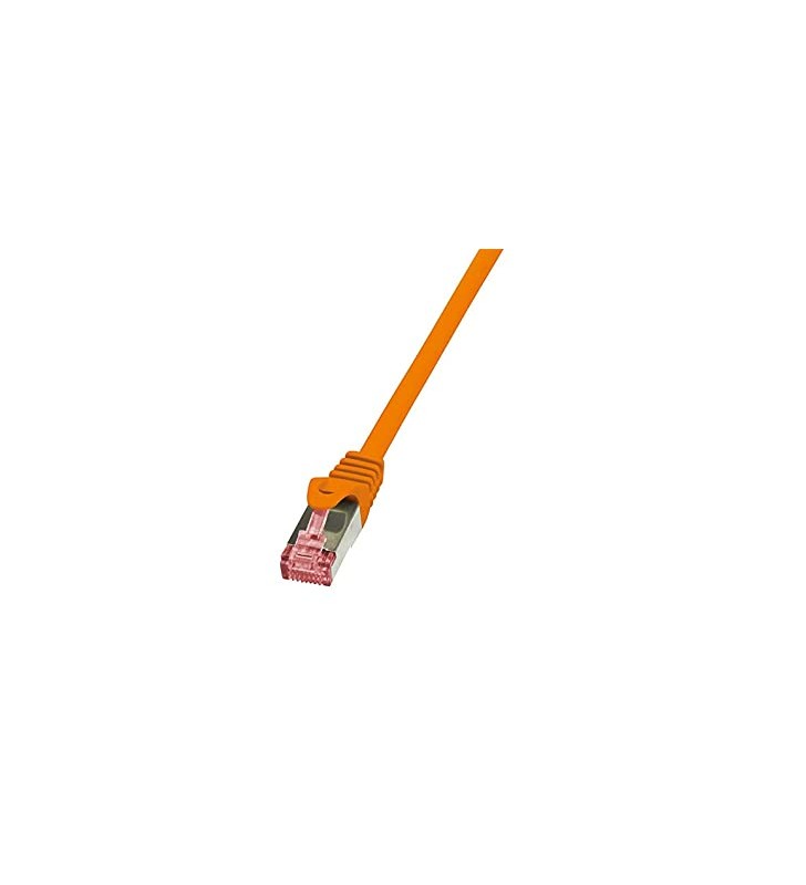 LOGILINK CQ2038S LOGILINK - Patchcord Cablu Cat.6 S/FTP PIMF PrimeLine 1,00m, portocaliu