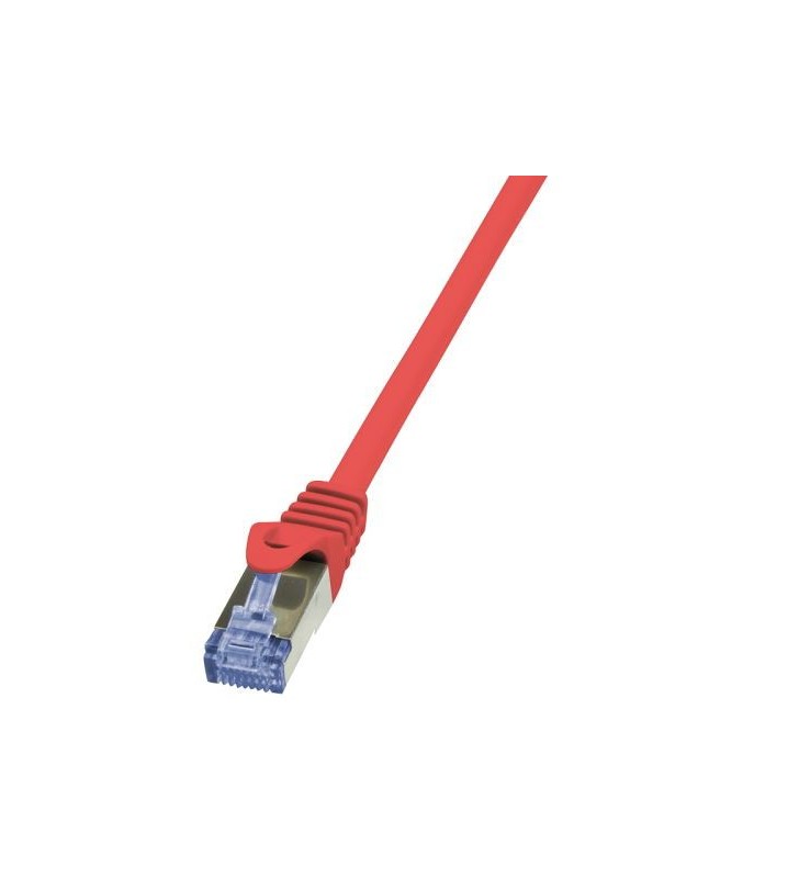 LOGILINK CQ3014S LOGILINK - Patch Cablu Cat.6A 10G S/FTP PIMF PrimeLine 0,25 roșu