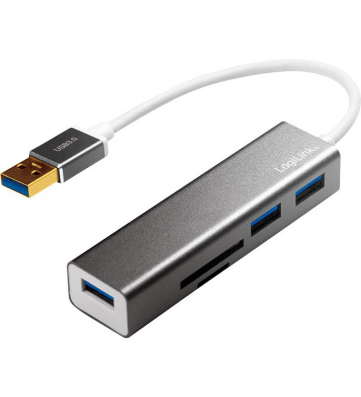 LOGILINK UA0306 LOGILINK - USB 3.0 hub, 3 port, with card reader
