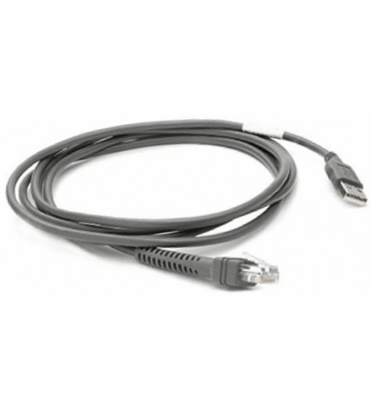 Zebra CBA-U21-S07ZBR serial cable Black 2.1 m USB EAS