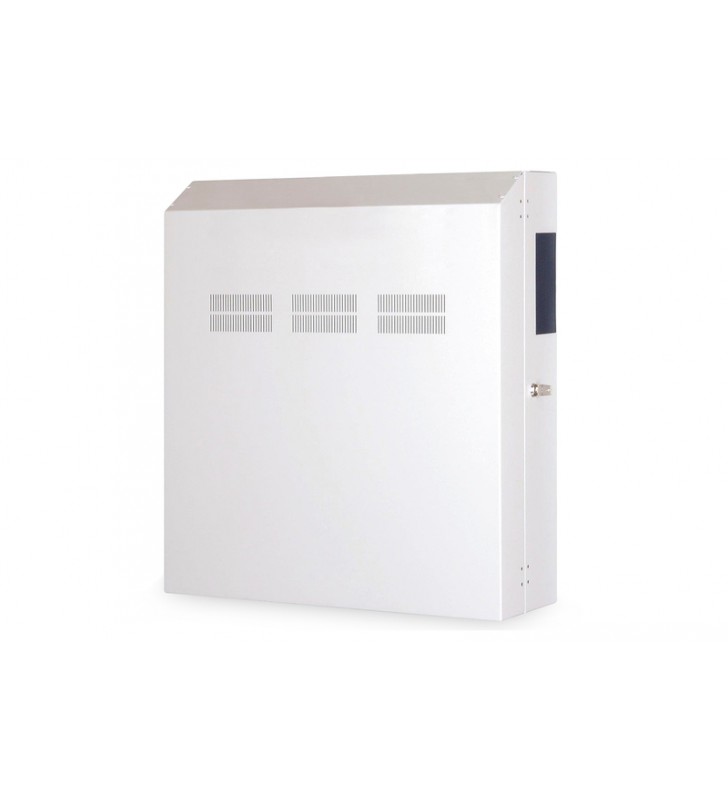 DIGITUS Wall mounting cabinet, slim 800x640x220 mm, 4U vertical, color grey (RAL 7035)
