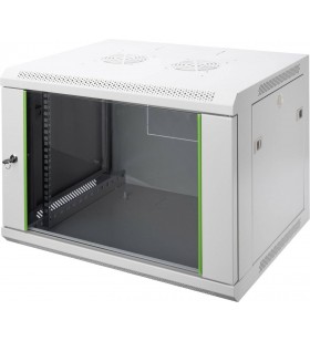 16U wall mounting cabinet, Dynamic Basic 816x600x450 mm, color grey (RAL 7035)