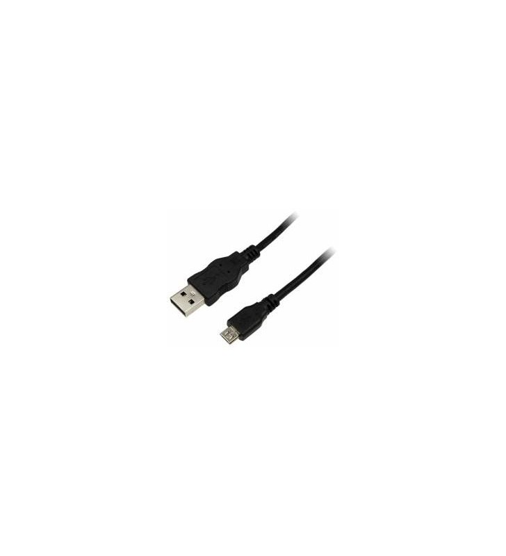LOGILINK CU0058 LOGILINK - Cablu USB 2.0 Tip- A Male pentru Tip- micro B Male, 1 m, negru