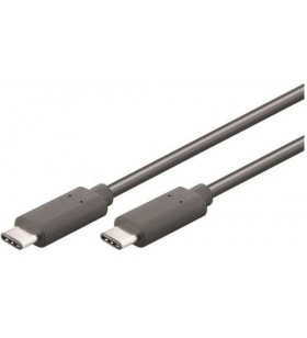 M-CAB USB 7001315 1 m USB C C C C, USB 3.0, USB Male to Male USB Cable – USB Cable (1 m, Black (Gen 1), Male/Male, Black)