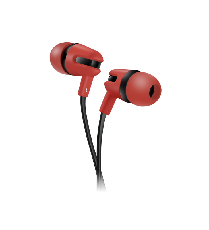 Stereo earphones with flat cable and microphone SEP-4