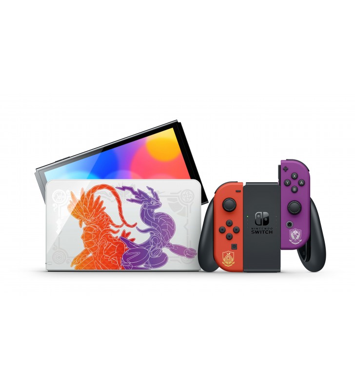 Nintendo Switch Oled Pokémon Scarlet & Violet Edition consolă portabilă de jocuri 17,8 cm (7") 64 Giga Bites Ecran tactil Wi-Fi