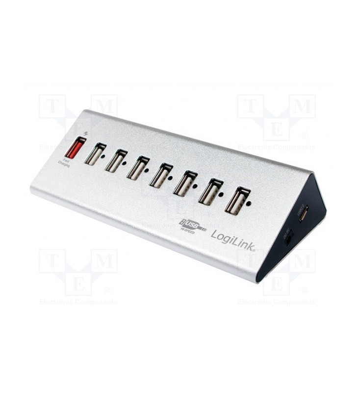 LogiLink UA0225 7 ports USB 2.0 hub Silver