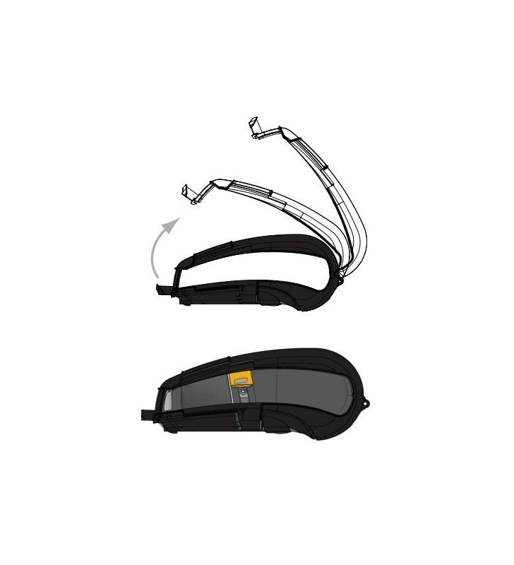 P1050667-034 - Zebra Hard Case with metal belt clip, fits for: QLn420