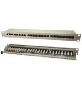 24 PORT CAT6 PATCH PANEL -19/SHIELDED - 19 INCH - RAL7035