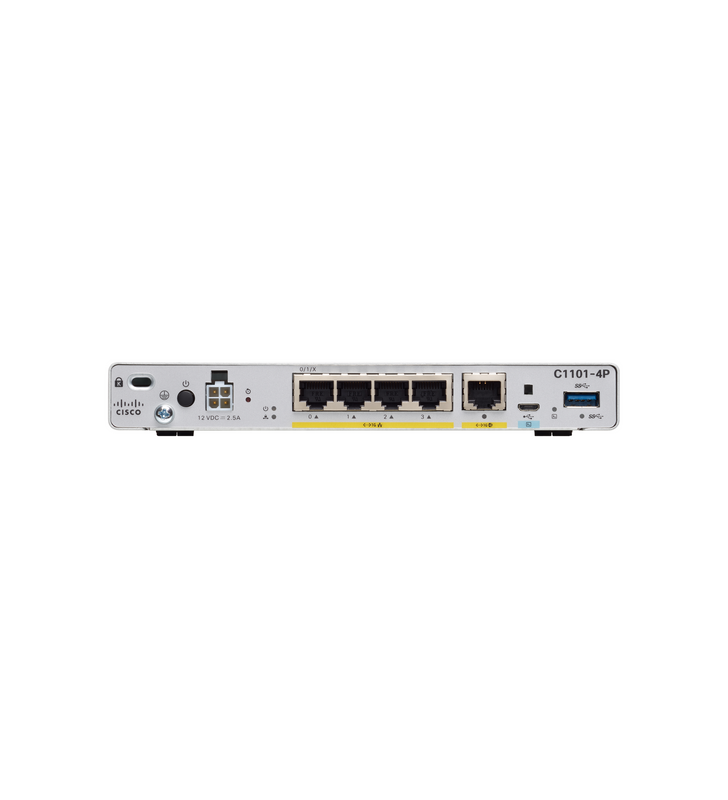 Cisco - C1101-4P - Cisco Integrated Services Router 1101 - Router