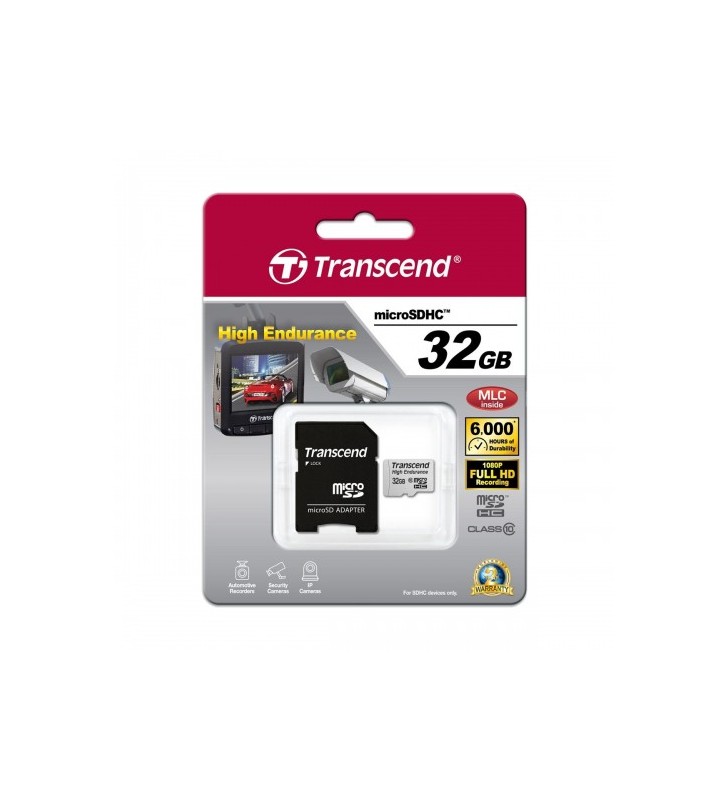 TRANSCEND TS32GUSDHC10V Memory card Transcend microSDXC 32 GB, Class 10, 21 MB/s / 20 MB/s