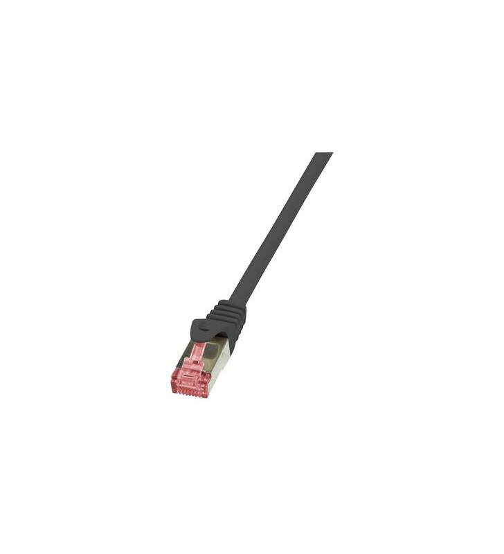LOGILINK CQ2013S LOGILINK - Patchcord Cablu Cat.6 S/FTP PIMF PrimeLine 0,25m, negru