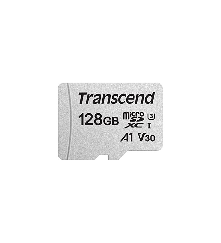 TRANSCEND TS128GUSD300S-A Transcend microSDXC USD300S 128GB CL10 UHS-I U3 Up to 95MB/S with adapter