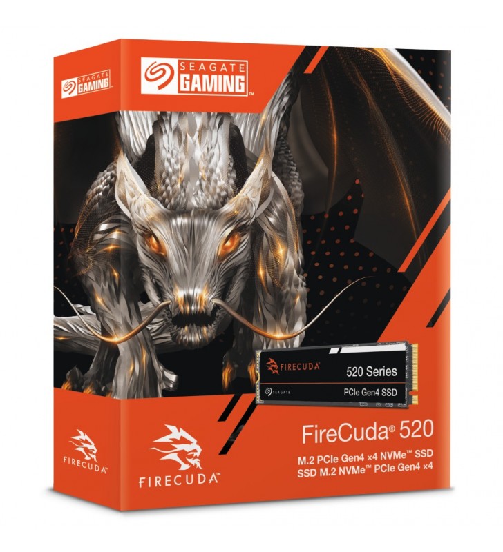 Seagate FireCuda 520 M.2 1000 Giga Bites PCI Express 4.0 3D TLC NAND NVMe