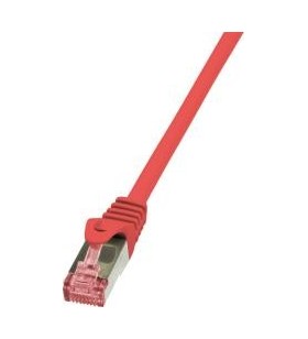 LOGILINK CQ2024S LOGILINK - Patchcord Cablu Cat.6 S/FTP PIMF PrimeLine 0,5m, roșu